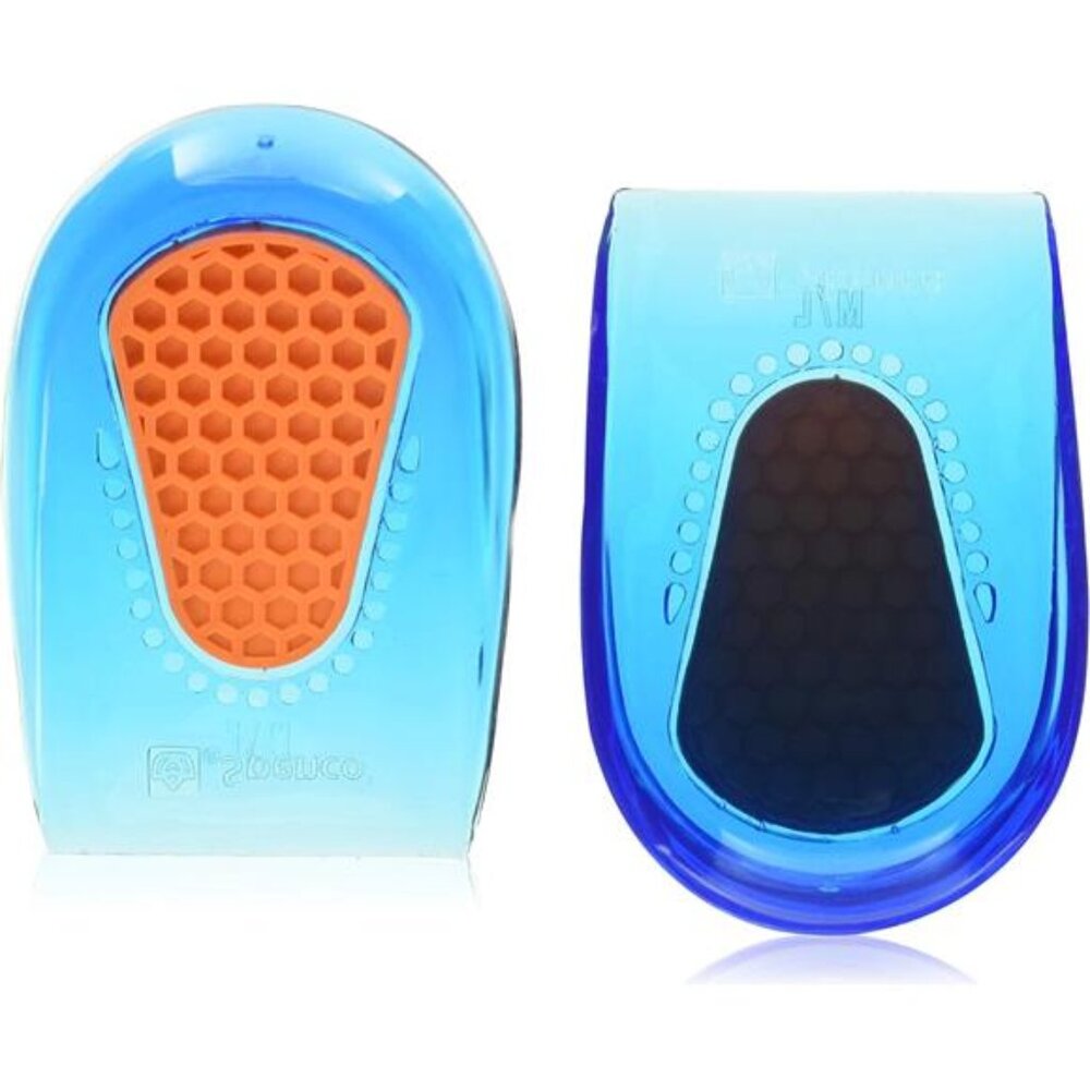 Gel Heel Cup Shoe Inserts Pain Relief from Heel Spurs or Bruising, Medium/Large